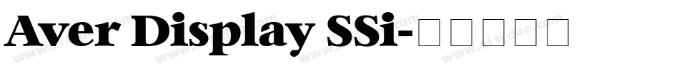 Aver Display SSi字体转换